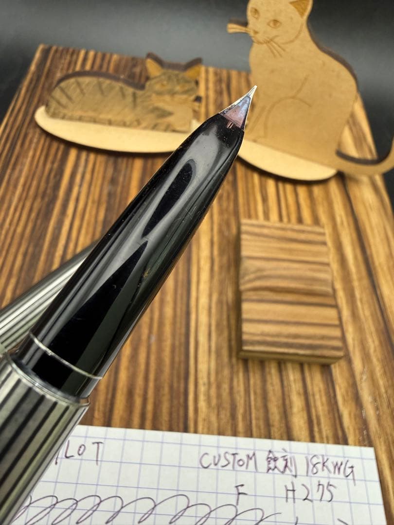 Pilot 万年筆 CUSTOM K-500SS 蝕刻ストライプ 18KWG