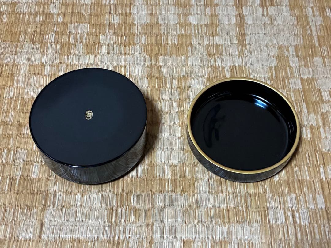 香道具 漆器 【平安象彦】香合 大香合 共箱 お香付