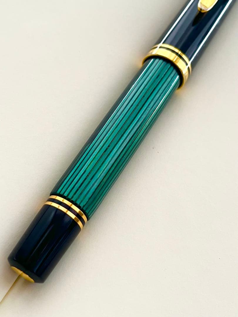 pelican ペリカン　スーベレーン M800 緑縞　20C F 細字