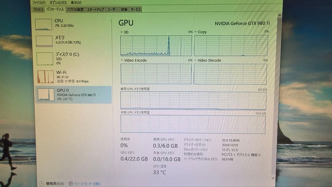 ジャンク PALIT GTX 980TI JETSTREAM 6G 動作確認済み