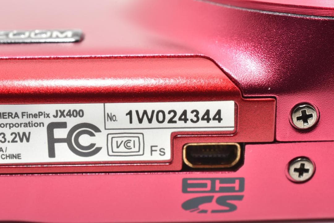 《 美品 》　富士フィルム　FUJIFILM FinePix JX400 レッド