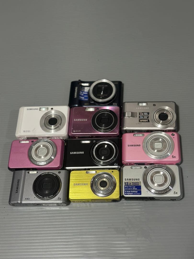 SAMSUNG10台 デジカメラまと め【動作未確認ジャンク扱】