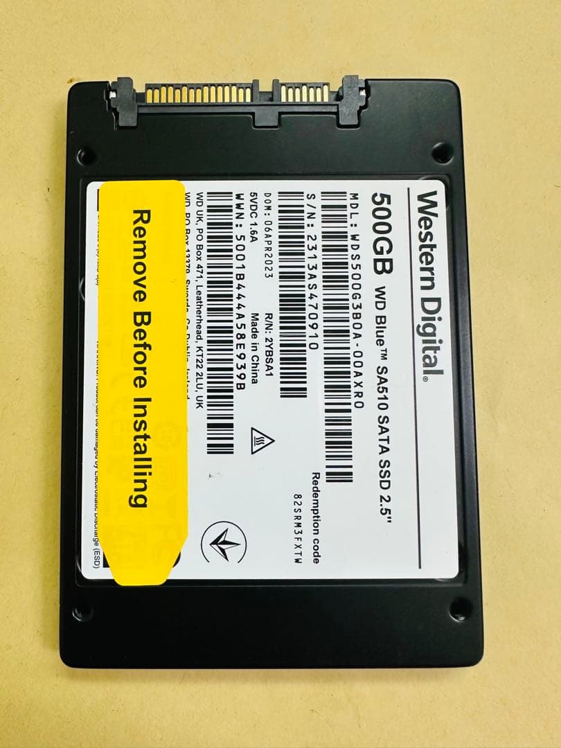 3. 各社500GB SSD 2.5インチ SATA 動作確認済み