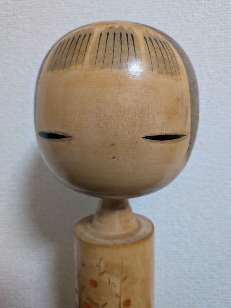 【伝統こけし】狩野千代松 作 約30cm 梅林　箱あり 内閣総理大臣賞作家