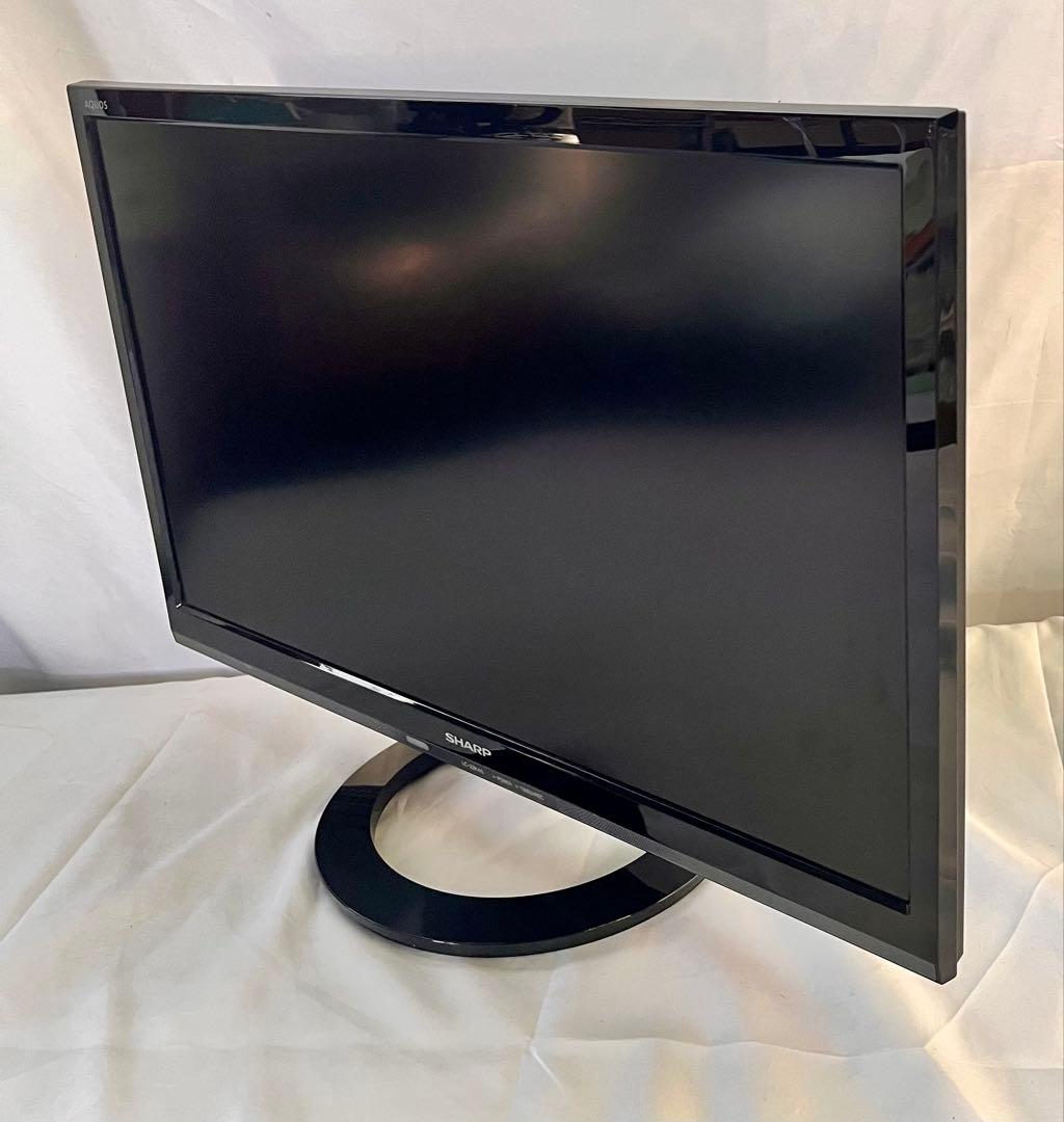 ③SHARP AQUOS 液晶カラーTV リモコン付 LC-22K45 18年製