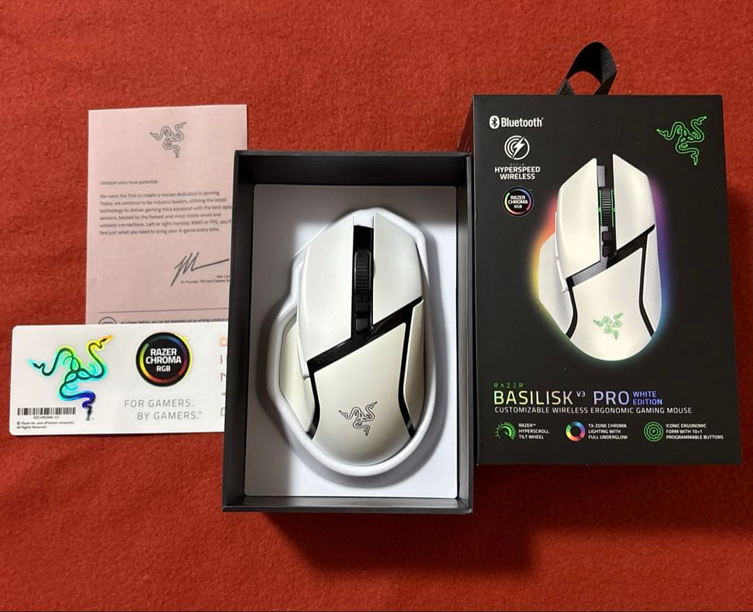 【美品】Razer Basilisk V3 Pro White ゲーミングマウス
