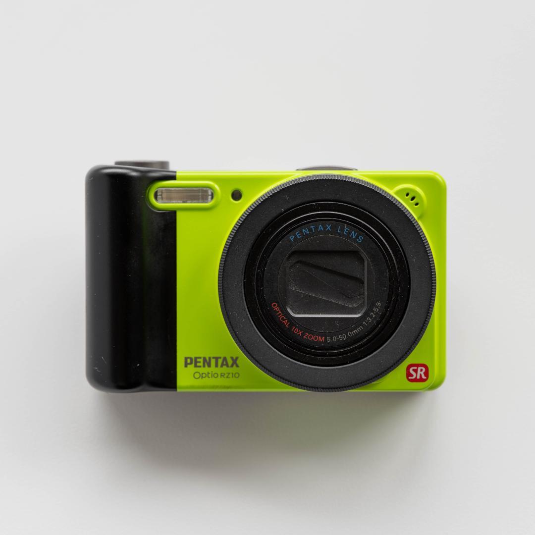 【可愛いすぎるコンデジ】PENTAX optio RZ10　ライムグリーン