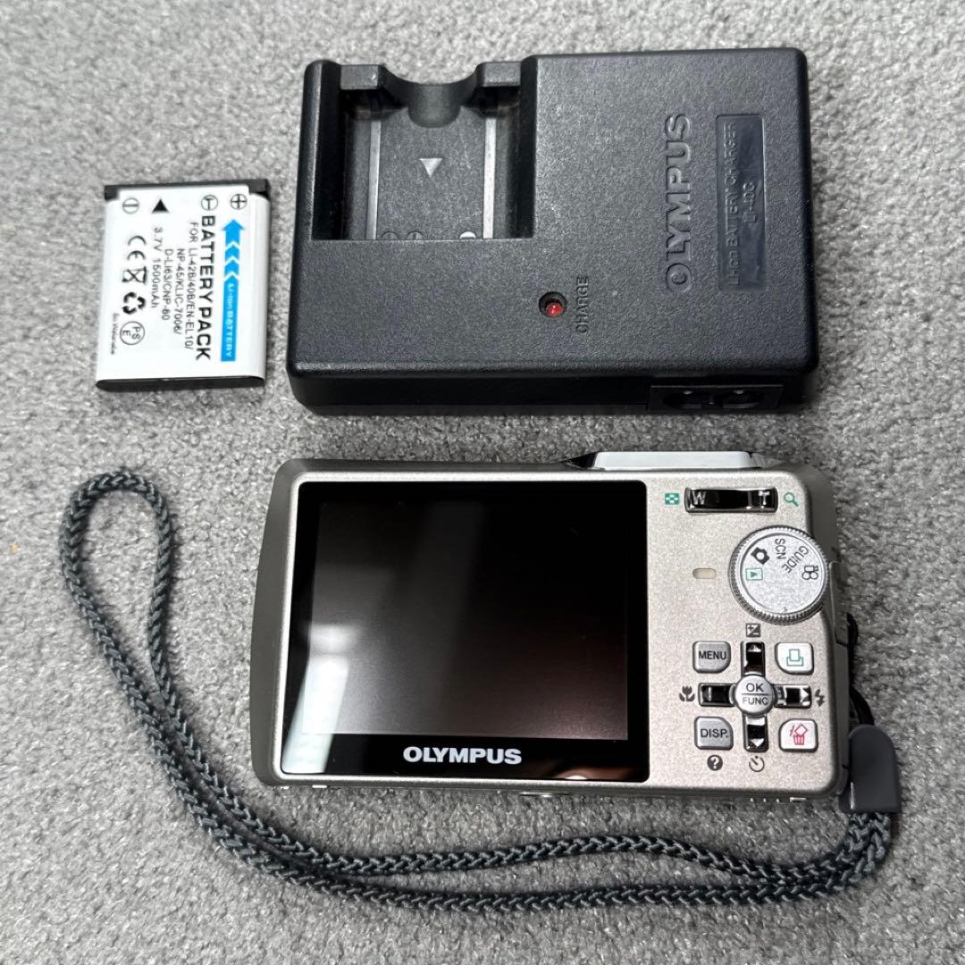 ☆動作OK OLYMPUS μ750 防水 バッテリー＆充電器付き