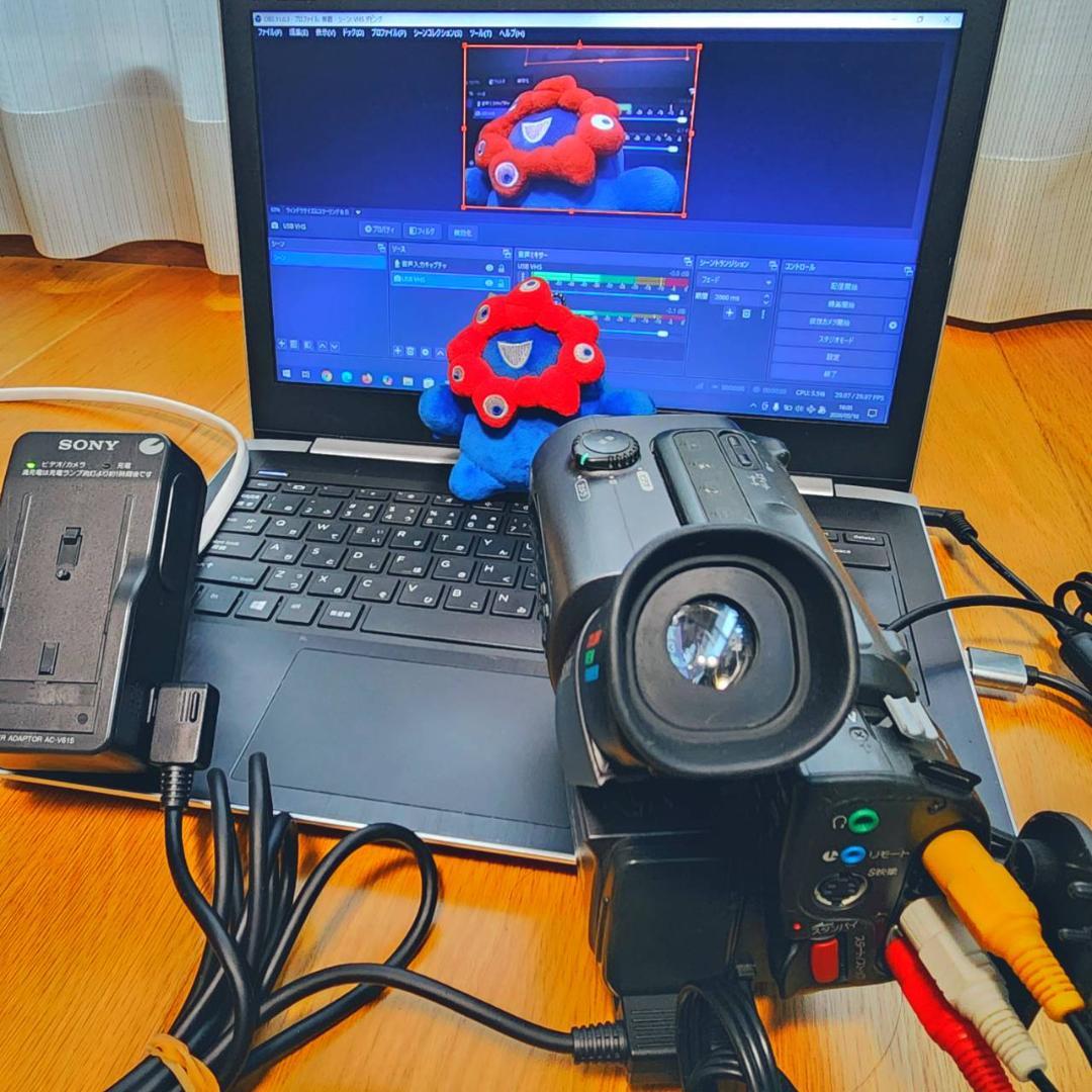 【動作確認済】 SONY Hi8 高画質 ビデオカメラ ACアダプタ セット