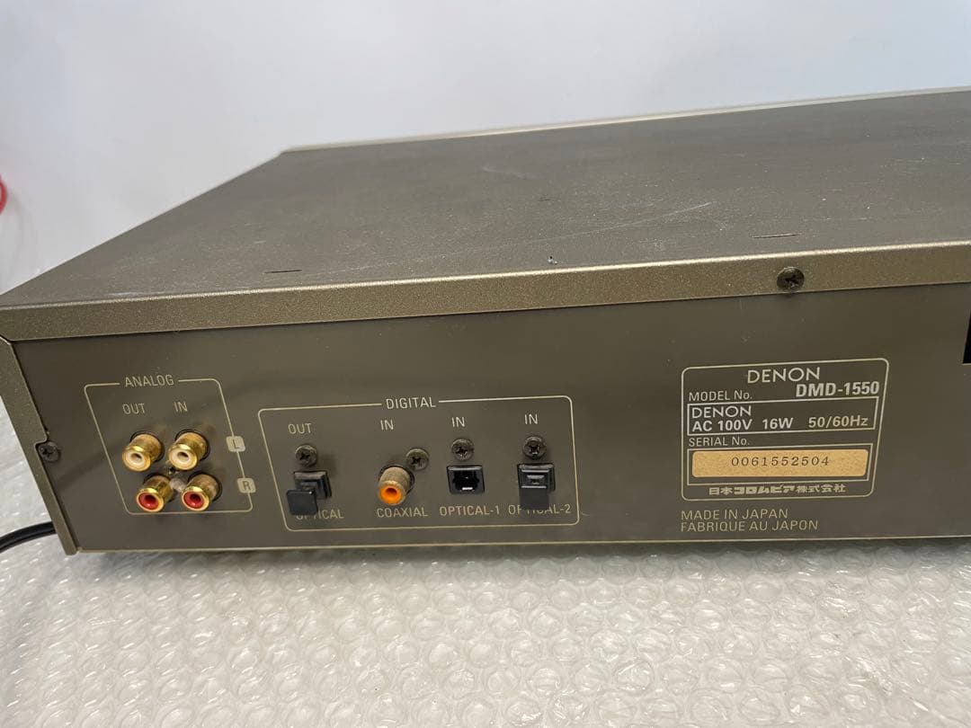 DENON DMD-1550 ミニディスクレコーダー 動作品