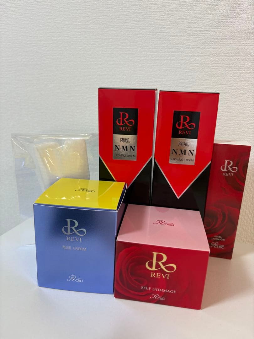 REVINMNウォッシング 陶肌クリーム ゴマージュ ホワイトリンクルジェル5点