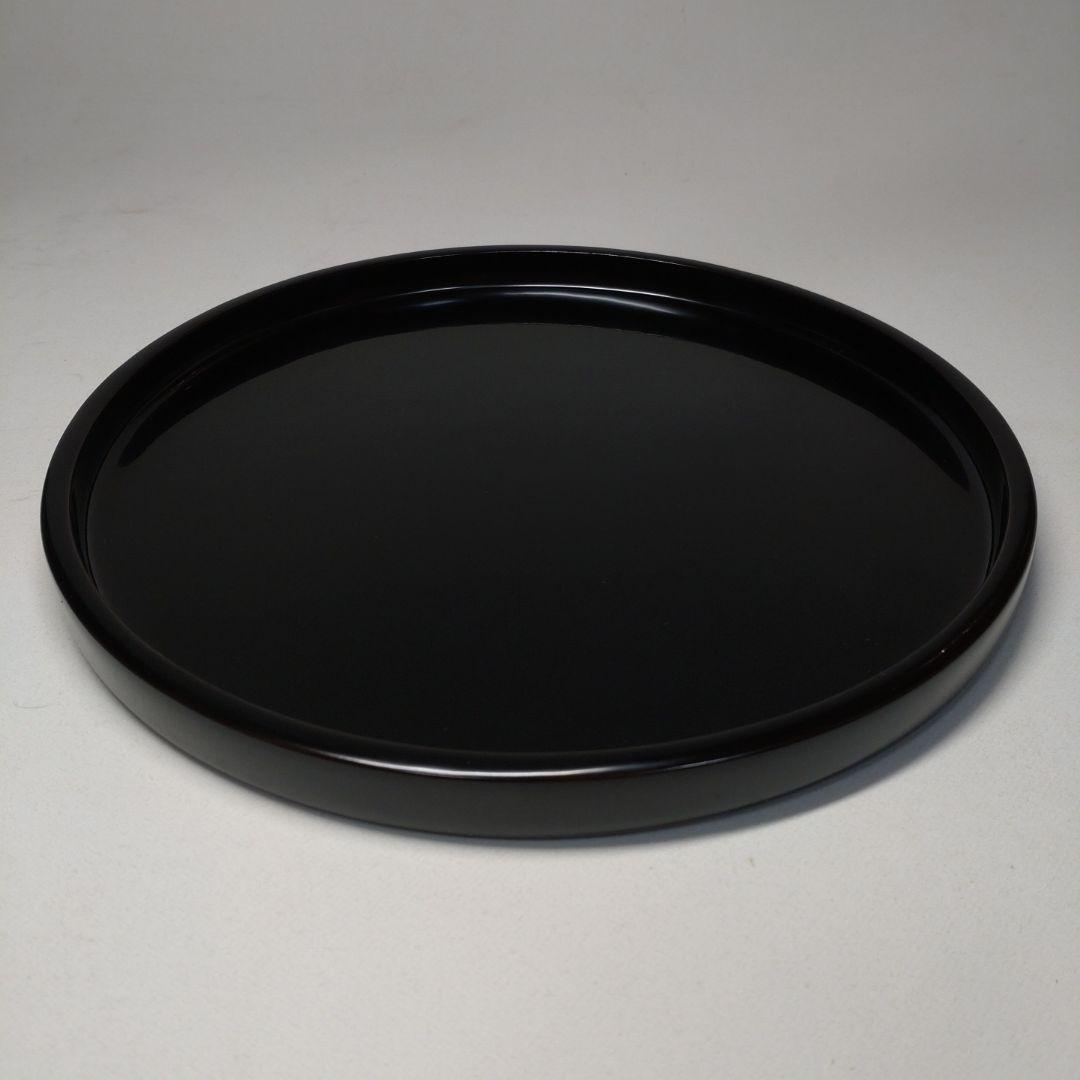 古い輪島塗 蒔絵付 菓子器 箱付 天然木／能登国輪島 長井漆器店