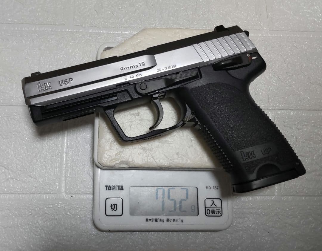 タナカ Hk USP ガスブローバックステンレス調 二丁& カスタム品