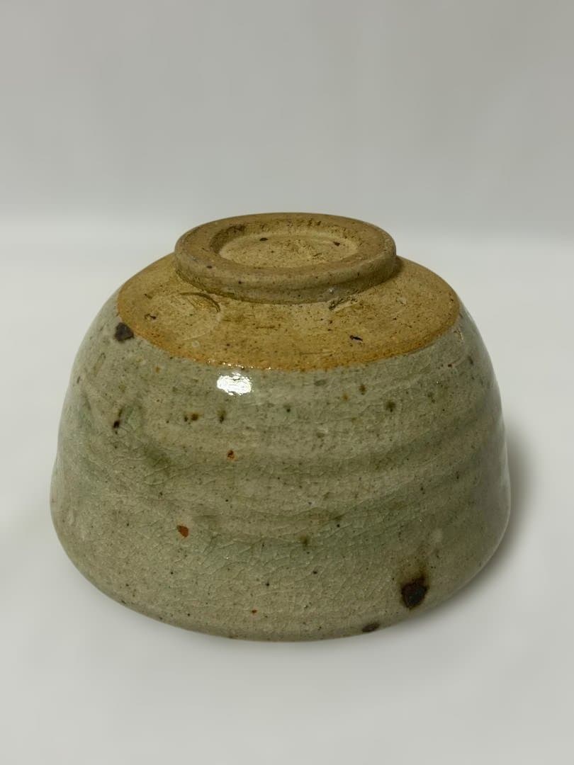 抹茶椀 見込み 陽刻 在銘 ろくろ目 作家 茶器 茶道具 茶碗