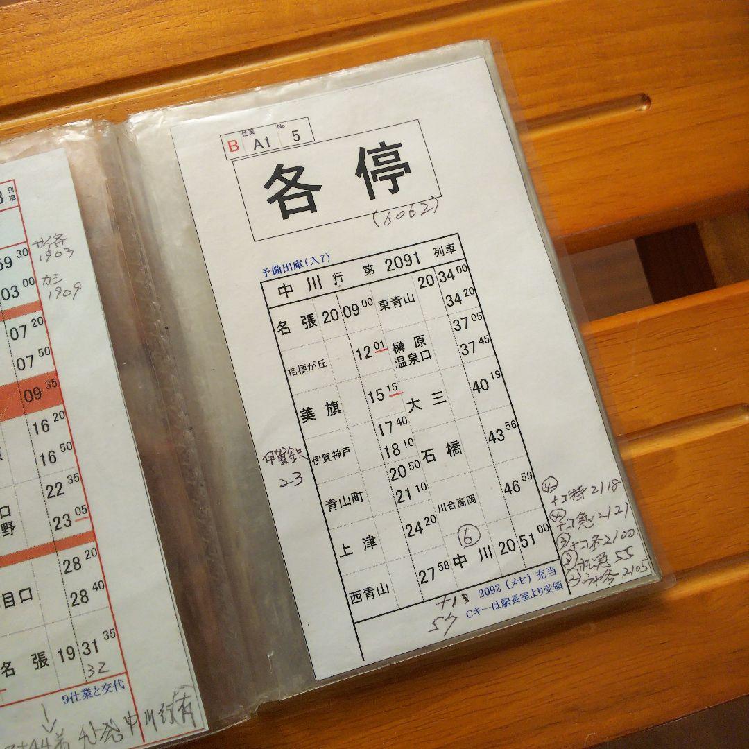 ひ*す様 最終値下げ！！　近鉄車掌用スタフ「名張列車区／A1仕業」