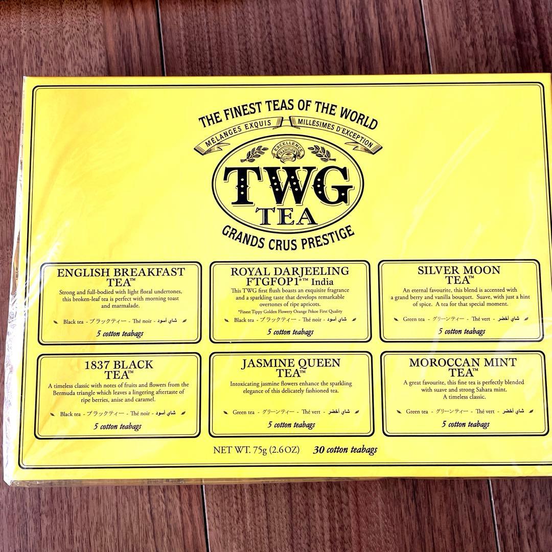 TWG TEA 6種30袋アソート ショッパー2枚付き シンガポール直営店購入
