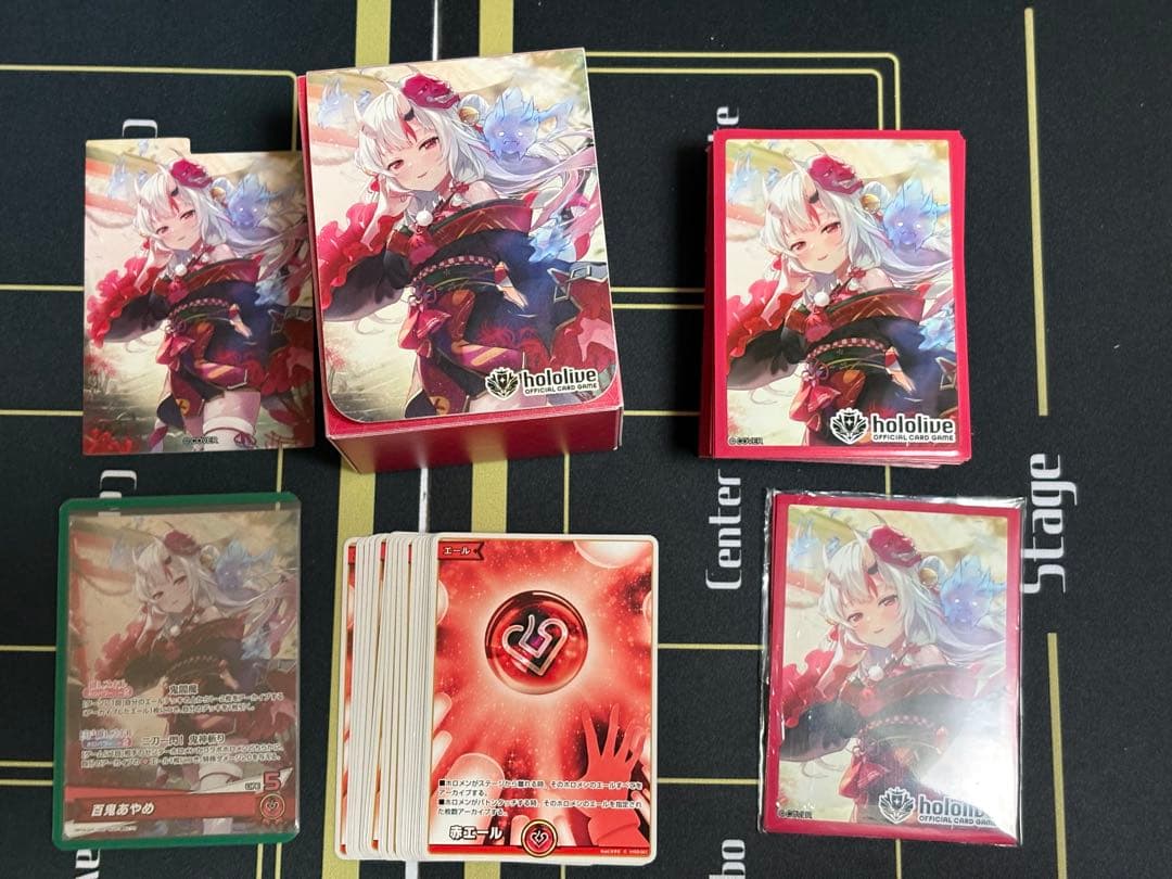 百鬼あやめ デッキ ホロカ ホロライブカードゲーム 調整パーツ付+あやめSY