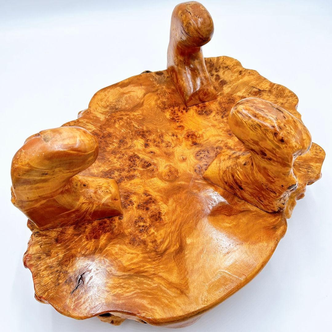 【逸品】一点物 天然木 木の瘤 花台 飾り台 瘤木 木の根 古民家 座卓 盆栽台