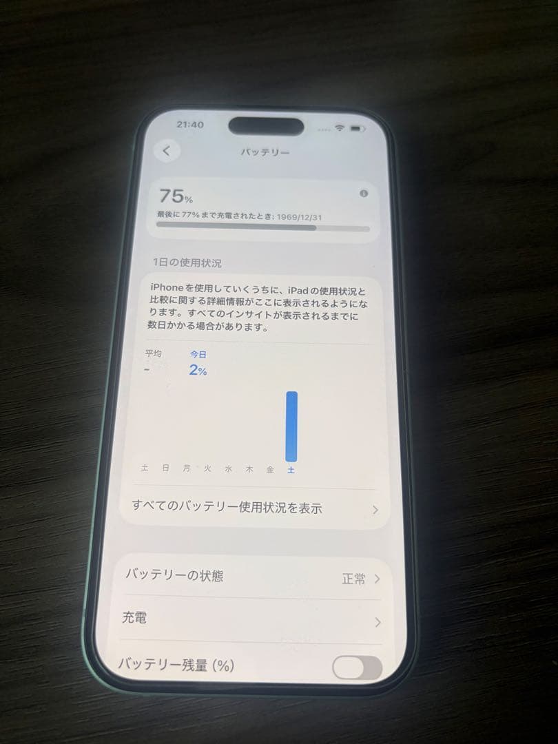 iPhone 15 128GB SIMフリー 動作良好