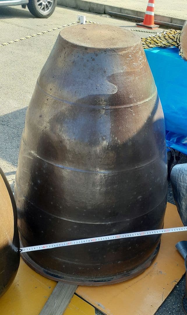 ⑤アンティーク陶器 【特大】甕(かめ) 醤油甕 酒造 希少
