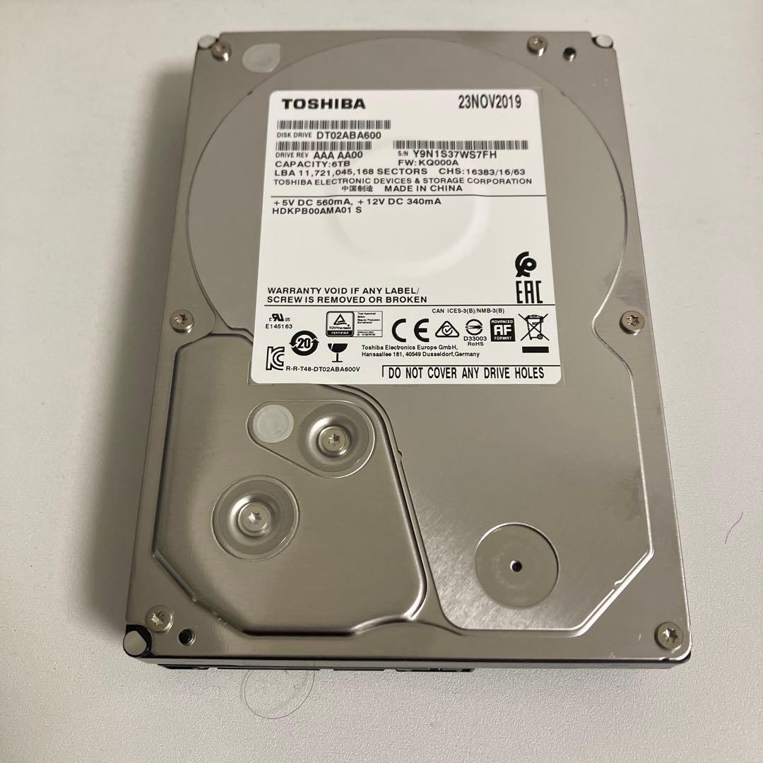 内蔵型ハードディスクドライブ TOSHIBA DT02ABA600 6TB HDD