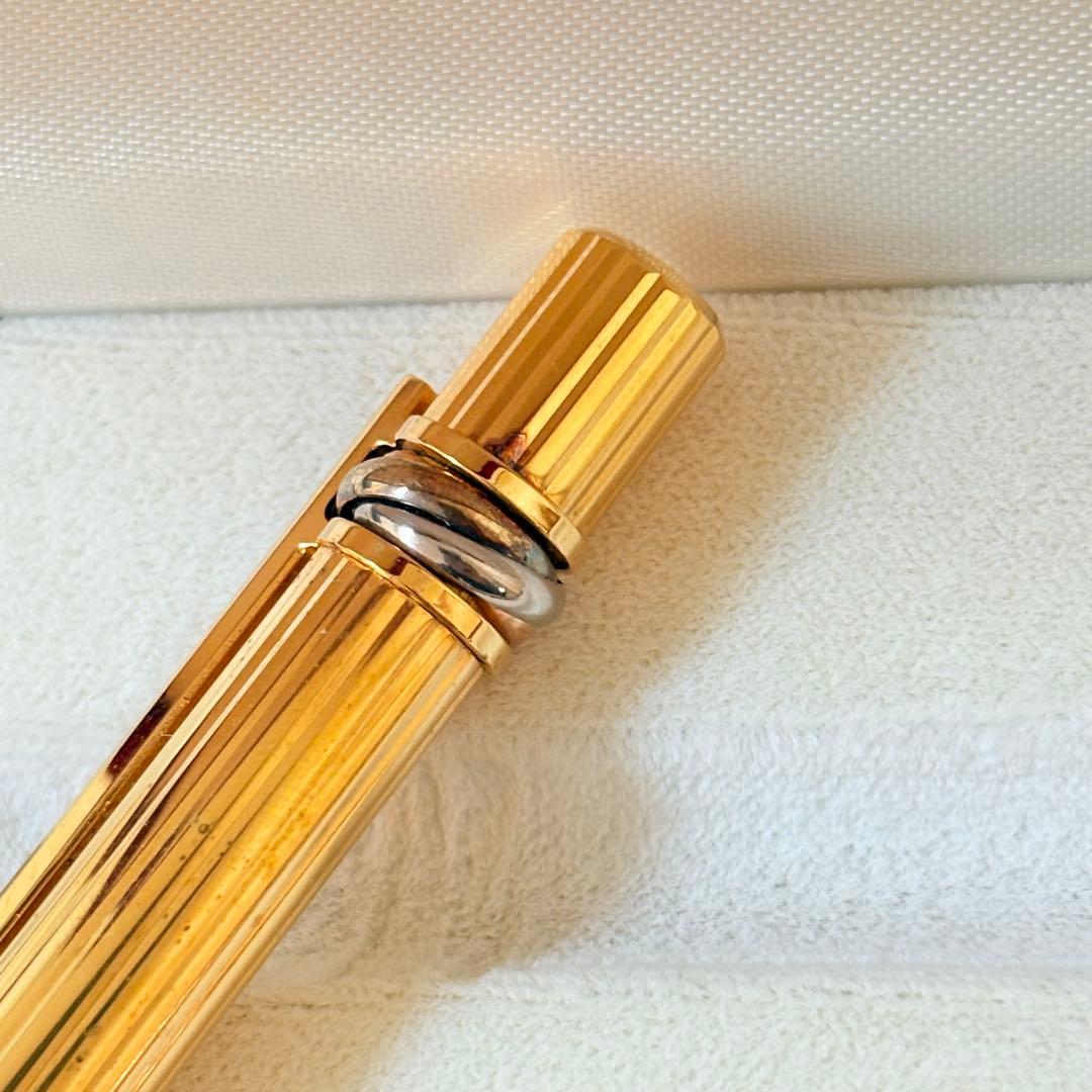 Cartier must ボールペン ゴールド トリニティ 専用ケース付き