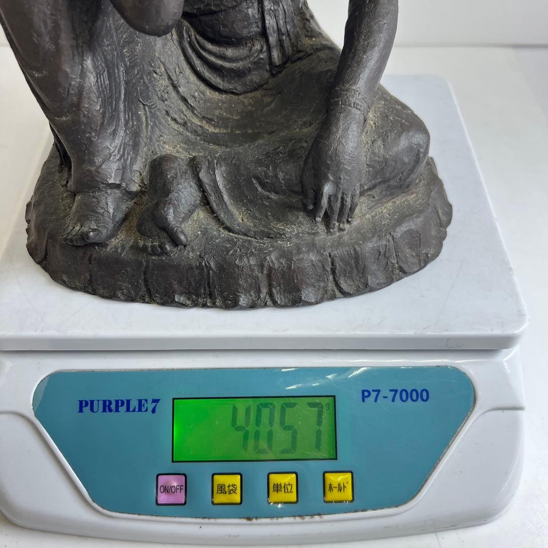 友沢正彦　ブロンズやすらぎ　共箱　4057g/高約24㎝　東Y8-0220☆2F