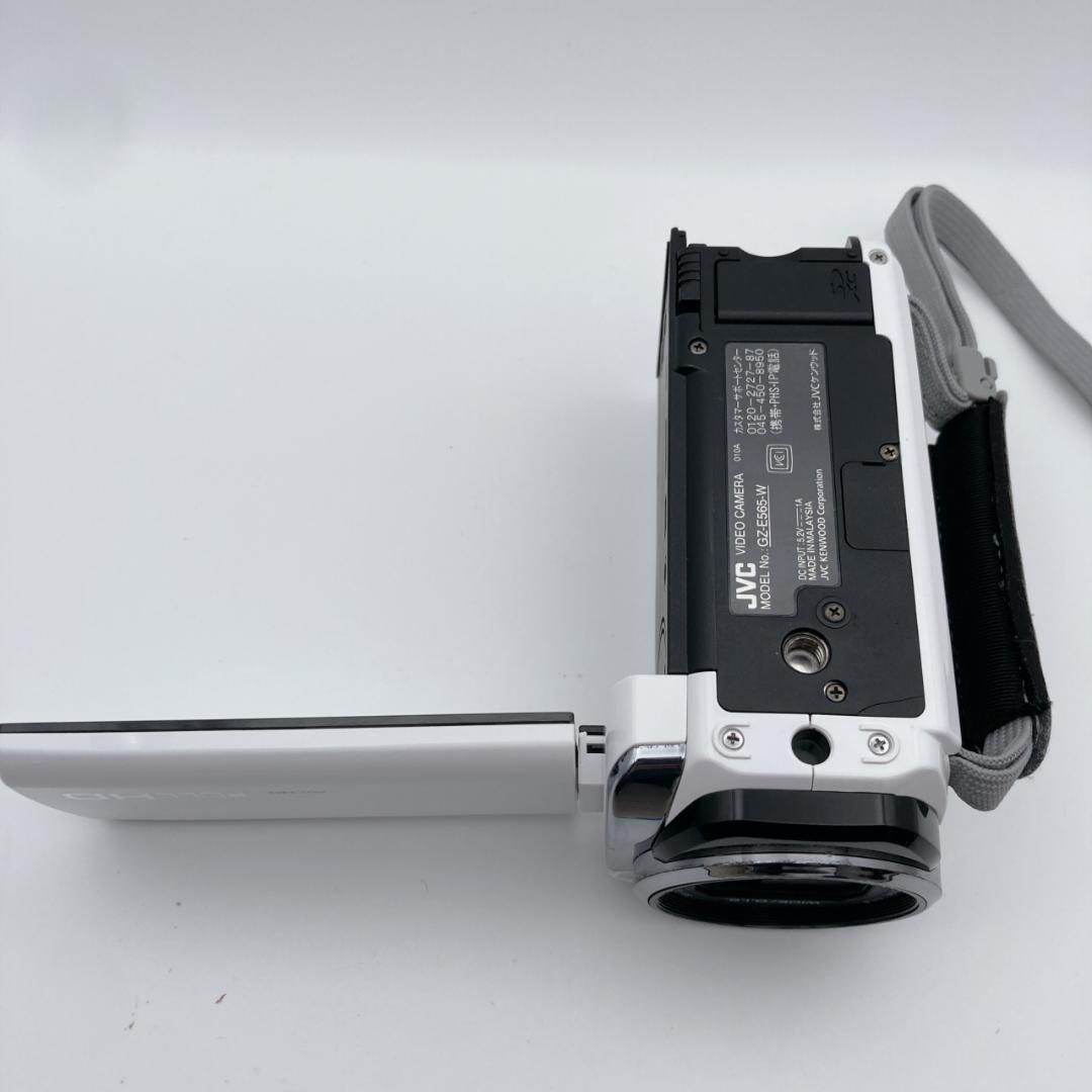 実写有【良品】JVC Everio GZ-E565-W ビデオカメラ バッグ付