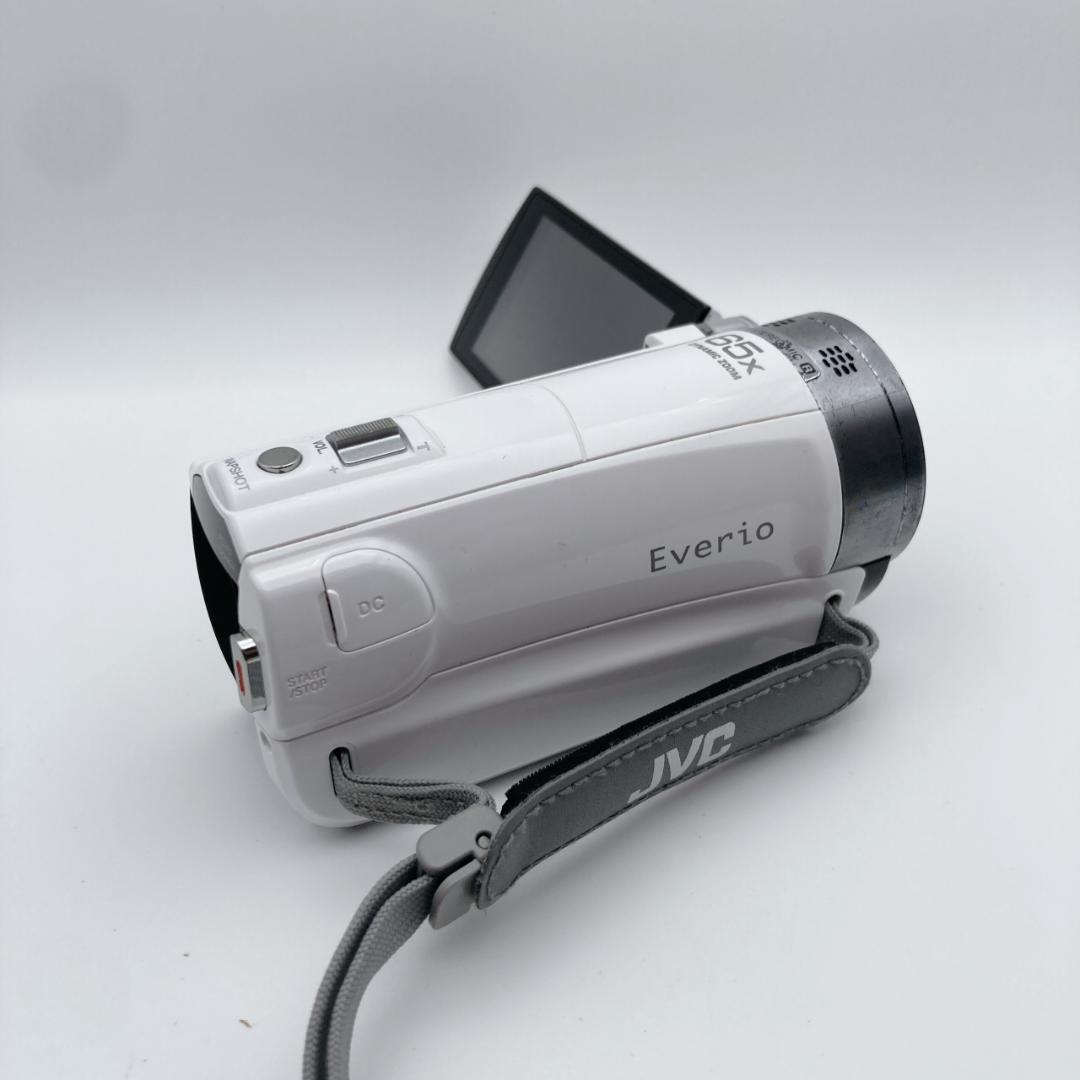 実写有【良品】JVC Everio GZ-E565-W ビデオカメラ バッグ付