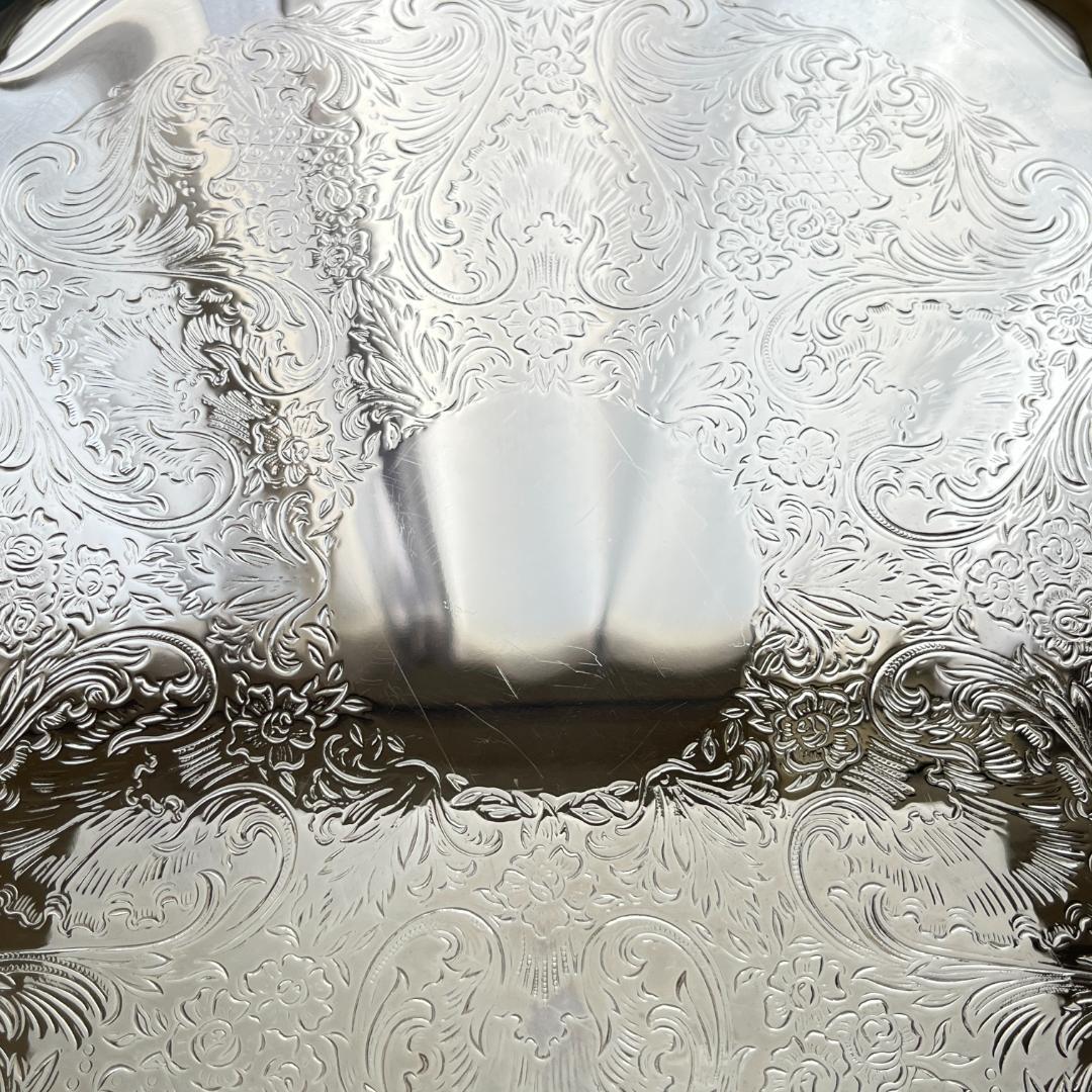 【Internatinal Silver】 ギャラリートレー 33cm