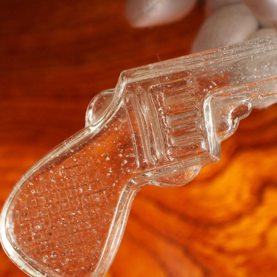 ピストル型の金平糖瓶 ガラス瓶 コンペイトウ ニッキ水 レトロ