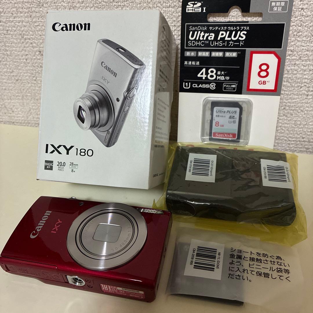 Canon IXY 180 RED &メモリーカード