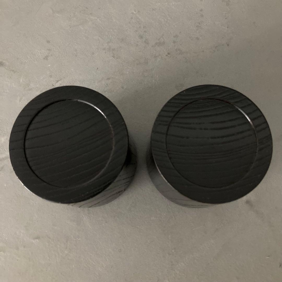 【未使用品】茶道具 挽家一双 詰茶入 詰棗 茶入