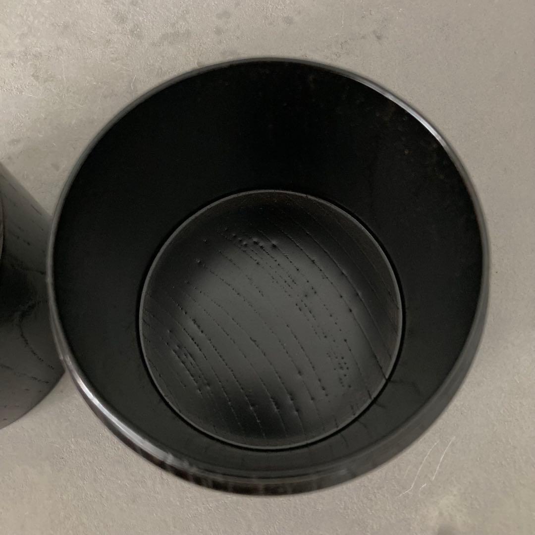【未使用品】茶道具 挽家一双 詰茶入 詰棗 茶入