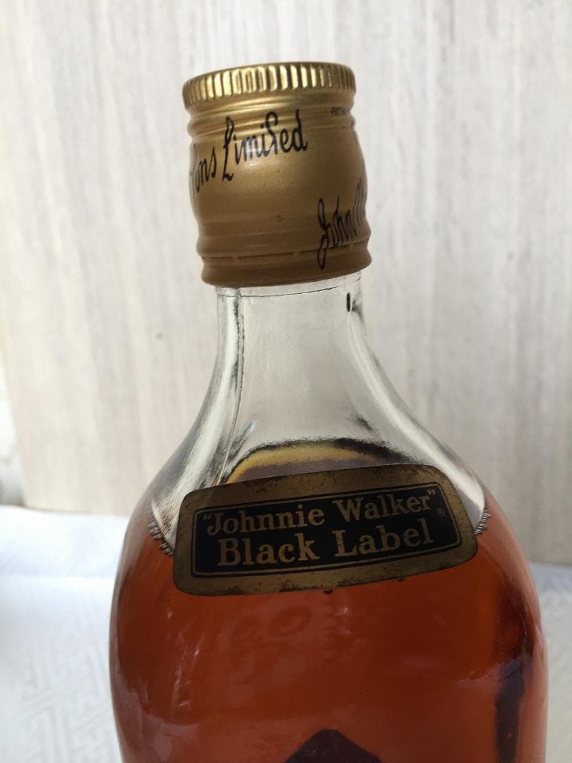 古酒 特級 ジョニーウォーカー ブラックラベル 金キャップ 760ml