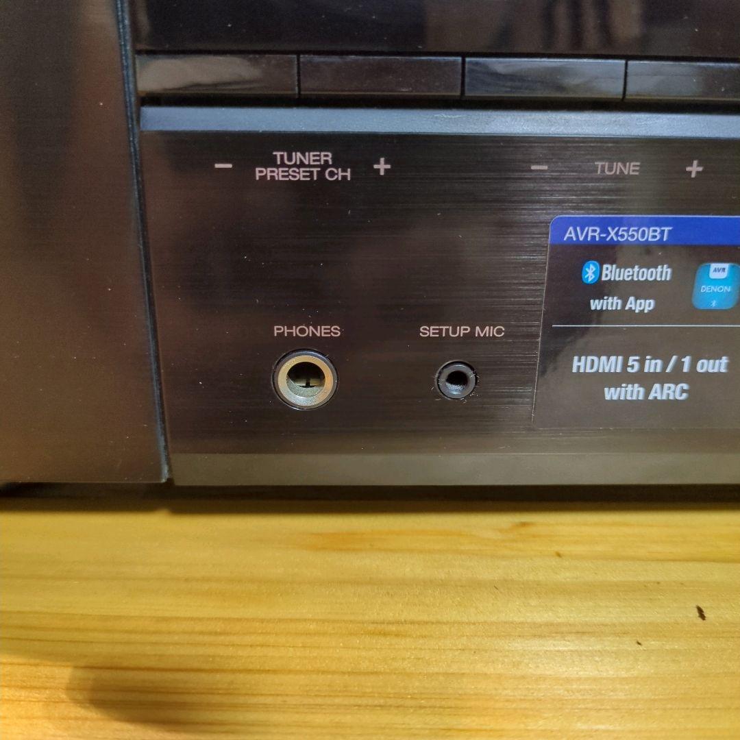 【美品】DENON AVR-X550BT AVアンプ Bluetooth