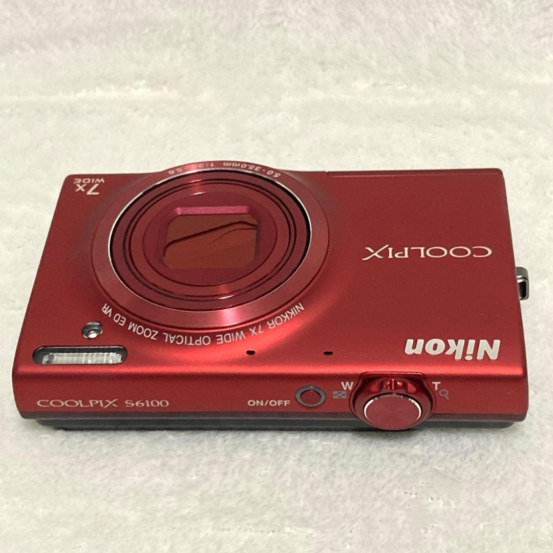 【極美品】Nikon COOLPIX S6100 レッド デジカメ ニコン 箱