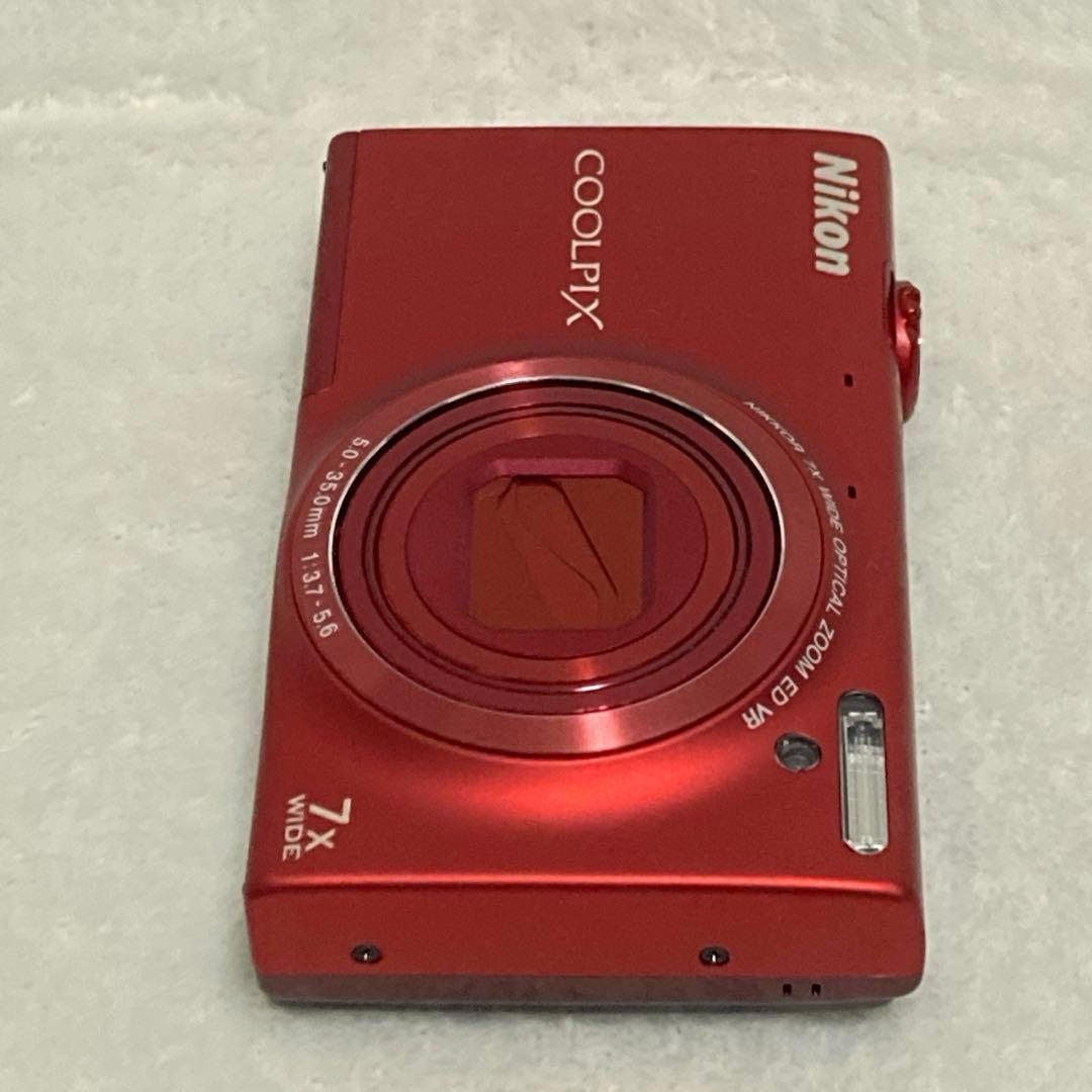 【極美品】Nikon COOLPIX S6100 レッド デジカメ ニコン 箱