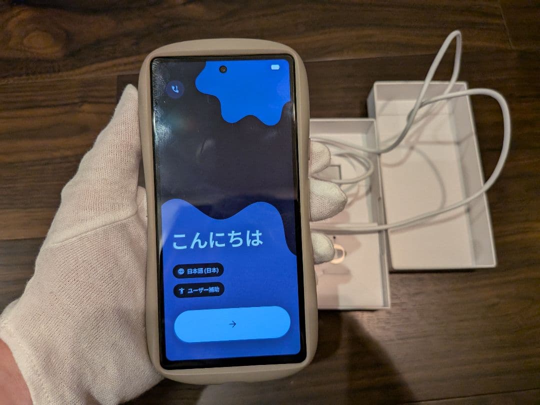 美品 Google pixel 7a スノー Simフリー ケース付き