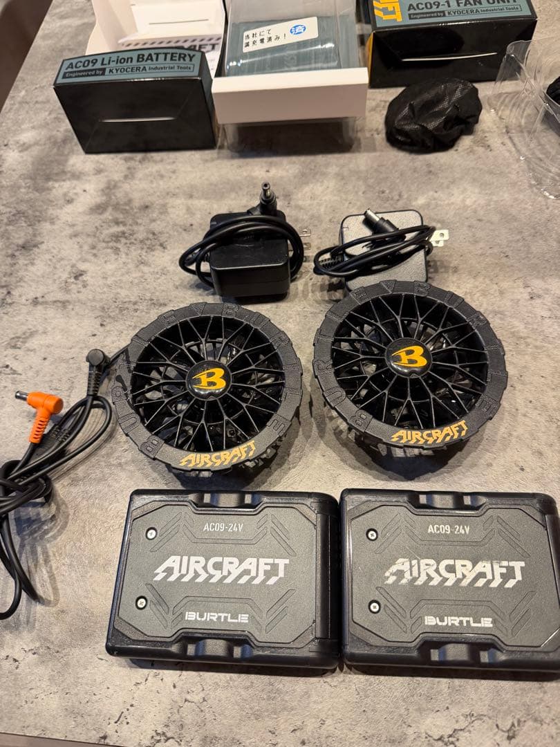 暑さ対策・冷却グッズ AIRCRAFT AC09-1 FAN UNIT 24V