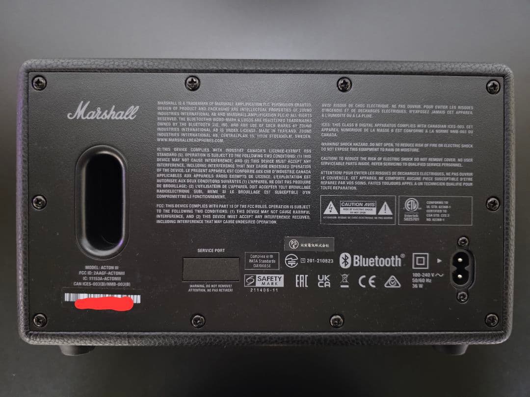 国内正規品 Marshall Acton III Bluetooth ブラック