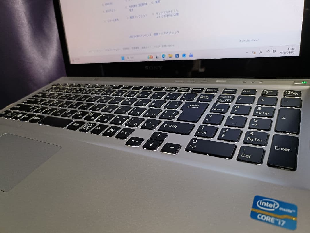♫SONY VAIO SVT151A11N タッチパネル　薄型♫