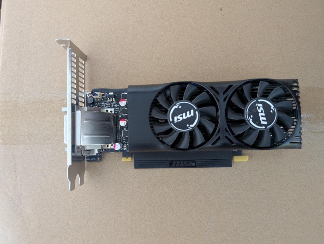 MSI GeForce GTX 1050 Ti 4GT LP 動作確認済み