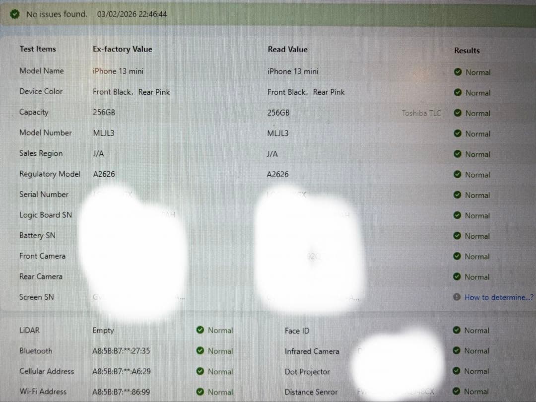【極美品•純正判定済】iPhone 13 mini 256GB ピンク