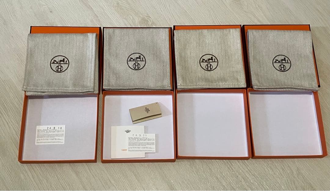 HERMES アクセサリー空箱 4個セット