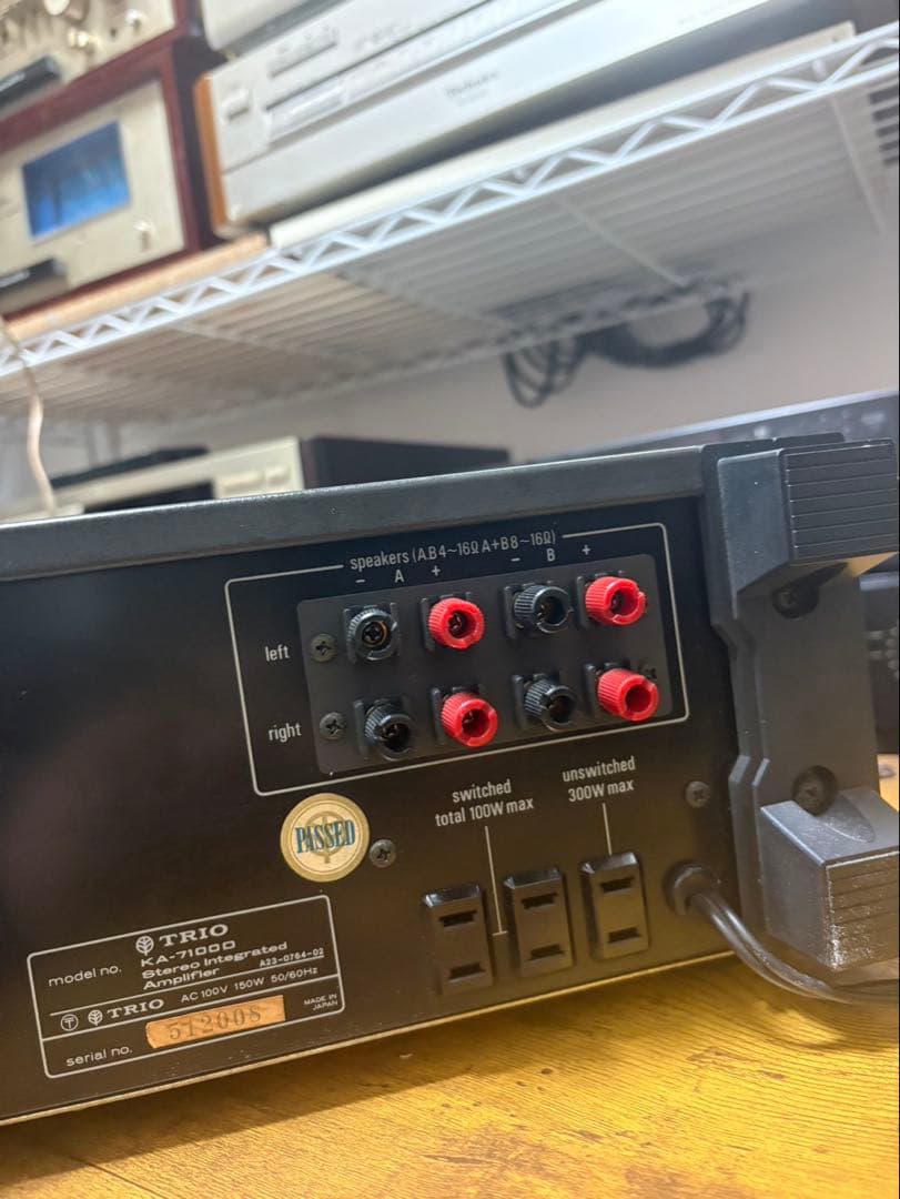 けっこう美品、TRIO KA-7100D トリオプリメインアンプ 70年代
