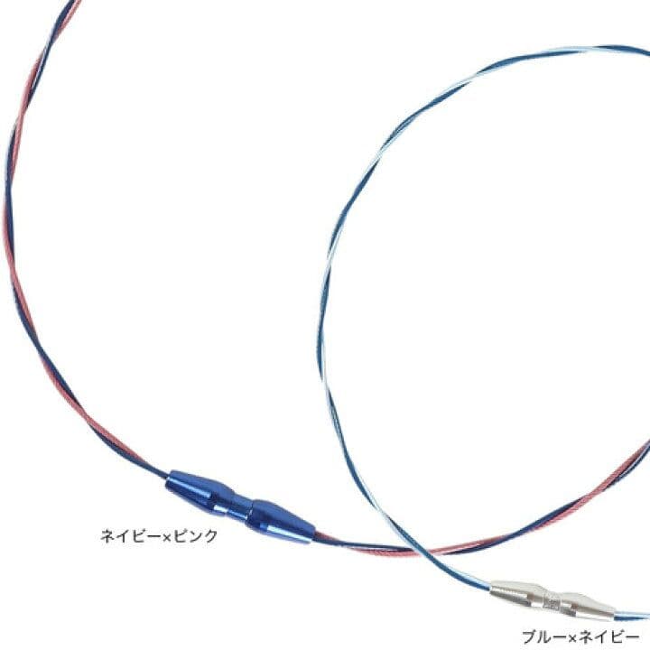 phiten RAKUWAネックトルネード ネイビー/ピンク ５０cm