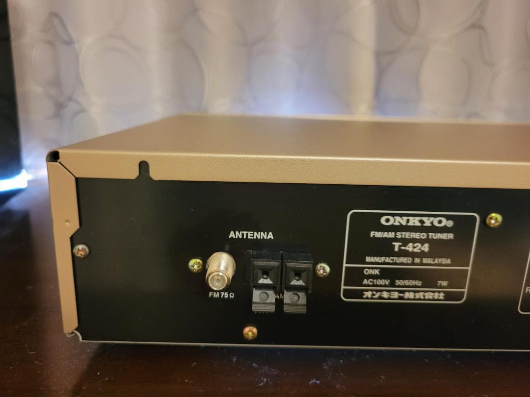 ONKYO　オンキヨー　T-424　FM/AMチューナー