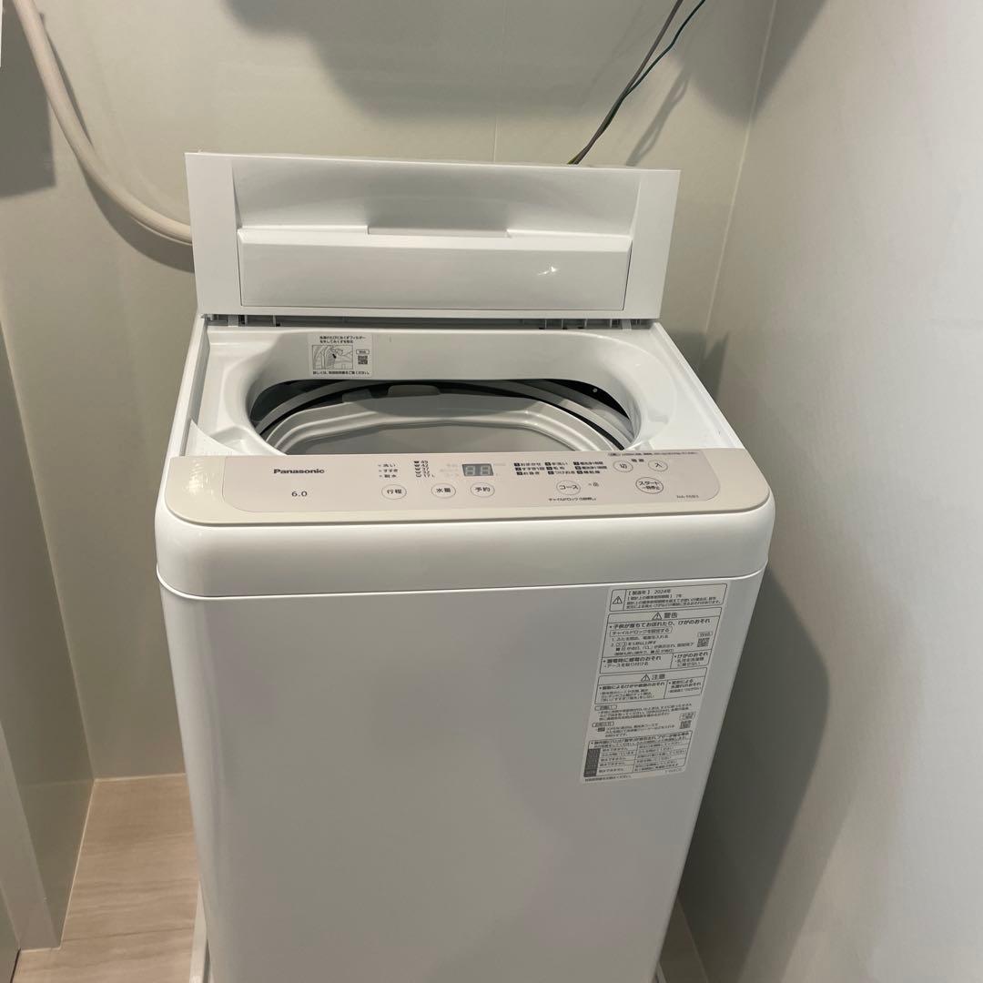 【美品】Panasonic 縦型洗濯機 6.0kg NA-F6B3 保証付