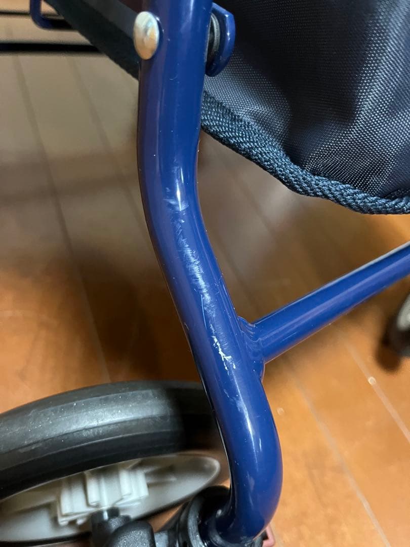 幸和製作所 アルミ製 シルバーカー PW298 ネイビー 手押し車 カート